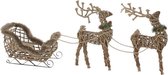 Decoratieve figuren DKD Home Decor Metaal vlechtwerk (3 pcs) (110 x 30 x 62 cm)