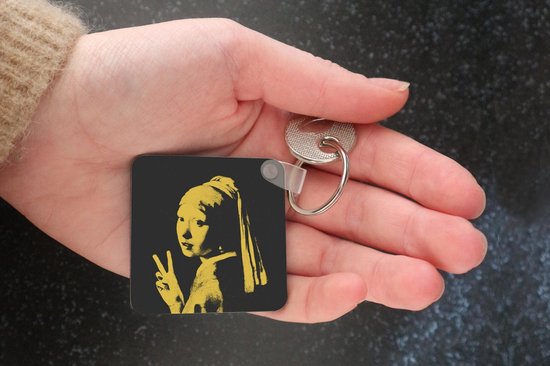 Porte-clés - Boucle d'oreille fille à la perle - Vermeer - Art - Plastique
