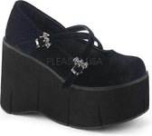 DemoniaCult - KERA-10 Sleehakken - US 7 - 37 Shoes - Zwart