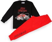 Fun2Wear - Pyjama Fire Fighter - Zwart / rood - Maat 62 - Jongens