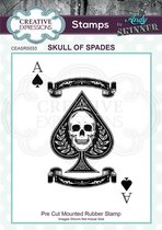 Creative Expressions • Pre cut rubber stamp Andy Skinner Skull of spadesCreative Expressions • Pre cut rubber stamp Andy Skinner Skull of spades