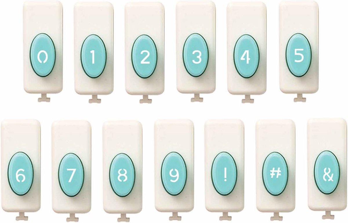 We R Memory Keepers - word punch board number & symbol