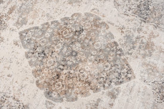 Tapiso Valley Tapis Salon Chambre Grijs Cadre Design Vintage Fleurs Durable Home Decor Haute Qualité Tapis Taille - 200x300