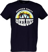 DEELUXE T-shirt met logoprint PARTY Night Blue