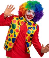 Carnival Toys Verkleedset Clown Heren Polyester Geel 2-delig