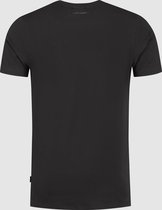 Purewhite -  Heren Slim Fit    T-shirt  - Zwart - Maat M