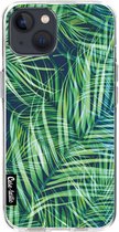Casetastic Apple iPhone 13 Hoesje - Softcover Hoesje met Design - Palm Leaves Print