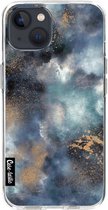 Casetastic Apple iPhone 13 Hoesje - Softcover Hoesje met Design - Smokey Dark Marble Print