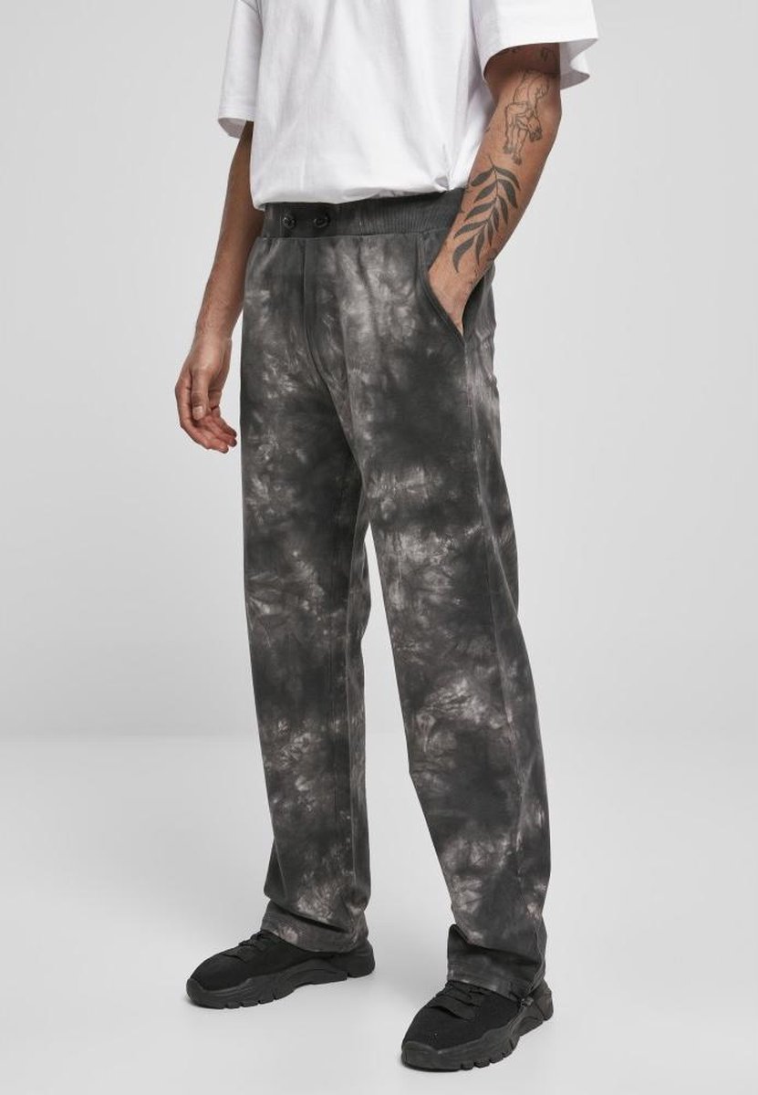 Urban Classics Heren joggingbroek -4XL- Tye Dyed Grijs
