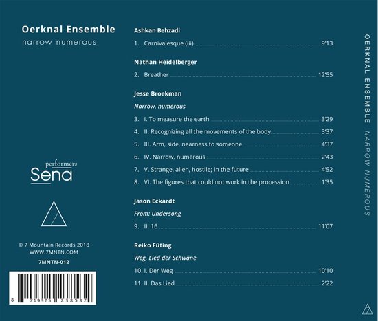 Achterkant cd-hoes met tracklist en artiesteninformatie.