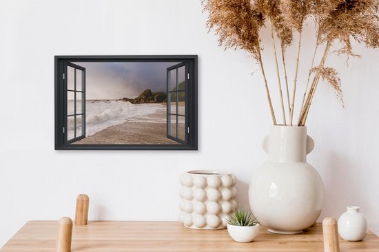 Peintures sur Toile See Through - Mer - Plage - 30x20 cm - Décoration murale