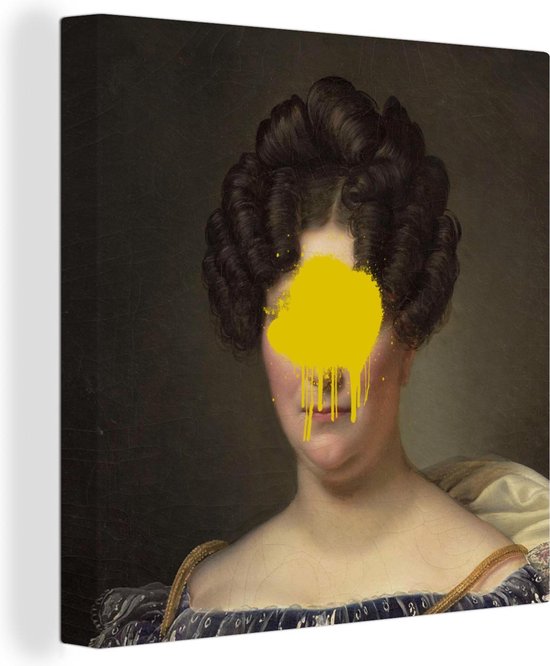 Peinture sur toile Portrait - Vêtements - Peinture - 20x20 cm - Décoration murale