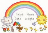 Rainbow Baby (Regenboog Baby) by June Armstrong Aida Borduurpakket Bothy Threads XNB7
