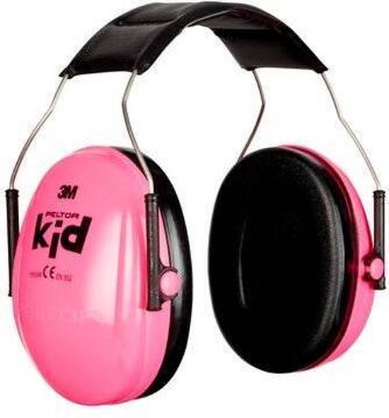 3M - Peltor Kid - Gehoorbescherming voor kinderen - 27dB - fluo roze - H510A K