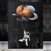 Abstract Astronaut Space Dream Stars Print Poster Wall Art Kunst Canvas Printing Op Papier Living Decoratie 60X120cm Multi-color
