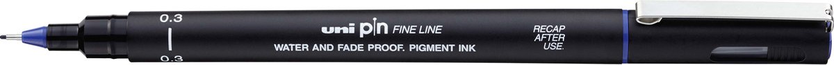 Fineliner - 0.3 - 0,30mm - Blauw - Uni Pin