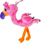 knuffel Flamingo junior 36 cm pluche/polyester roze