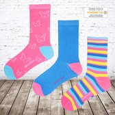 Meisjes sokken vlinder 12 paar voordeelpak -Gianvaglia-35-38-sokken