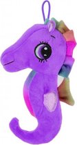 knuffelzeepaard regenboog 22 cm paars