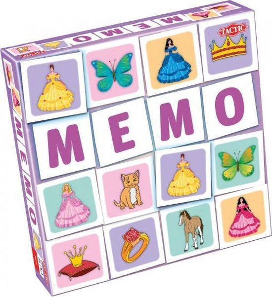 Afbeelding van het spel memory Meisjes Memo 22 x 22 cm karton 54-delig