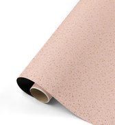 Collectiv Warehouse - Cadeaupapier - roze - goud - zwart - Twinkling Stars - 50x300 cm