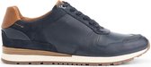 Travelin' Tamworth Herensneakers - Leren veterschoenen - Donkerblauw Leer - Maat 47