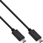 InLine Premium USB-C naar USB-C kabel met E-Marker chip - USB3.1 Gen 2 - tot 20V/5A / zwart - 0,50 meter