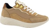 Graceland Dames Beige sneaker goud - Maat 41