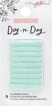 Crate Paper Day-To-Day Planner Discs - Small - Mint - 9 stuks