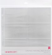 American Crafts Page Protectors - 3-rings - 6 Pockets - 30.5x30.5cm - 10 stuks