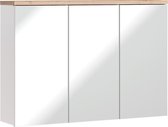 Spiegelkast Badkamer 69,4x100 cm Wit Eiken – Bloom – Luxe Badkamer Spiegel Kast – Badkamerkast met Spiegel - Perfecthomeshop