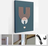 Abstract Geometric Shape Art Illustration. Set of soft color painting wall art for house decoration - Modern Art Canvas - Vertical - 1958732620 - 115*75 Vertical