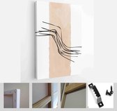 Set of Abstract Hand Painted Illustrations for Wall Decoration, Postcard, Social Media Banner, Brochure Cover Design Background - Modern Art Canvas - Vertical - 1960794199 - 40-30