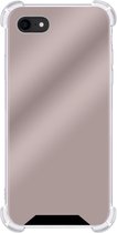 Hoesje Geschikt voor iPhone 7 Hoesje Shock Proof Cover Case Shockproof - Hoes Geschikt voor iPhone 7 Hoes Siliconen Back Case - Rosé goud