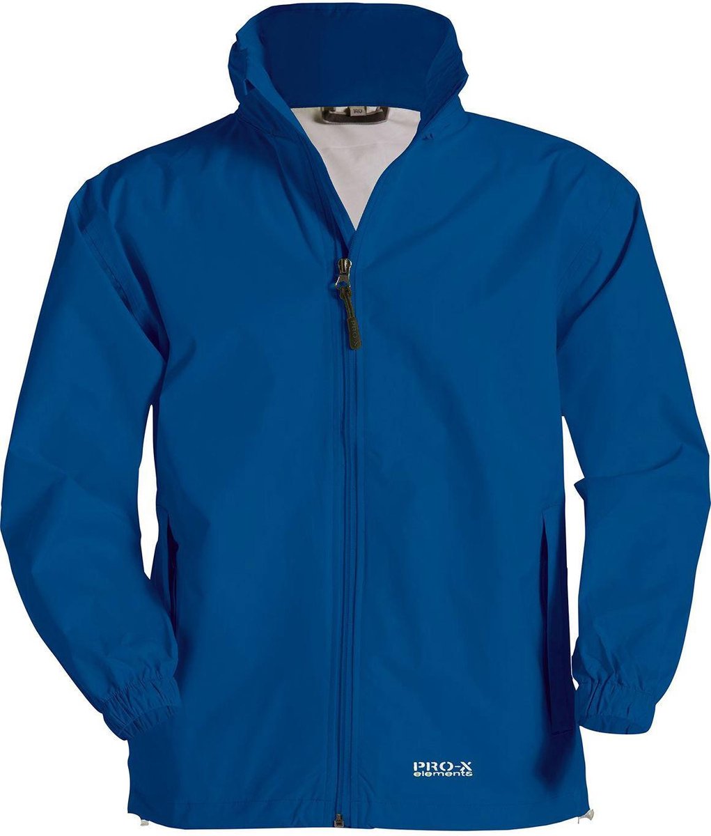 Blauwe lichtgewicht kinder regenjas Richwood jr. van Pro-X Elements 128