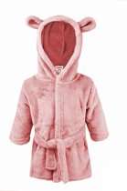 Soft Touch Badjas Junior Fleece Roze Maat 74-80