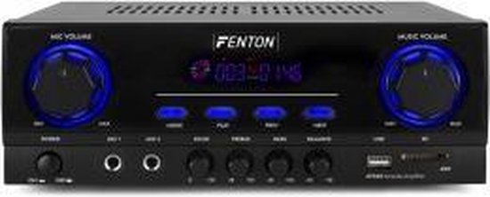 Digitale Karaoke Versterker met Bluetooth Audio - Fenton AV440 - 400 W - Fenton