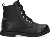 Apples & Pears B0010706 Veterboots - Laarzen Met Veters - Meisjes - Zwart - Maat 33