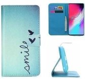 Samsung S10 Hoesje Wallet Case Smile