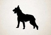 Silhouette hond - Bouvier Des Ardennes - L - 75x78cm - Zwart - wanddecoratie