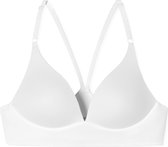 SCHIESSER Invisible Soft dames Lounge BH - voorgevormd met beugel - wit - Maat: 70A