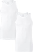 Claesen's Rib Singlet (2-pack) - wit -  Maat S