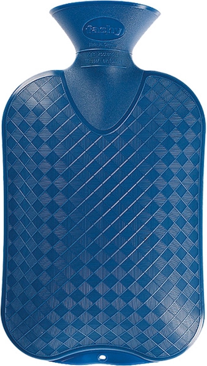Goedkoopste Fashy warm water kruik - rib blauw