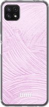 6F hoesje - geschikt voor Samsung Galaxy A22 5G -  Transparant TPU Case - Pink Slink #ffffff