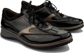 Mephisto Lison - dames veterschoen - zwart - maat 37.5 (EU) 4.5 (UK)