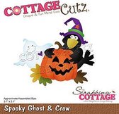 CottageCutz Spooky Ghost & Crow (CC-816)
