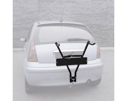 Carpoint Fietsdrager – Trekhaak Bevestiging – Met Kentekenplaathouder – Compact en Stevig – 15 kg Draagvermogen