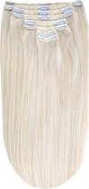 Remy Human Hair extensions Double Weft straight 16 - Ice Blond