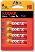 Kodak AA 4 x Super Heavy Duty batterijen