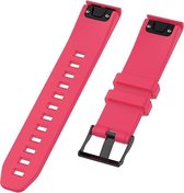 Horlogebandje Geschikt voor Garmin Fenix 5S / 5S Plus  rood - Siliconen - Horlogebandje - Polsbandje - Bandjes.nu - Polsband